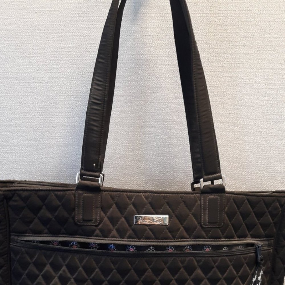 Vera Bradley Quilted Black Tote Bag